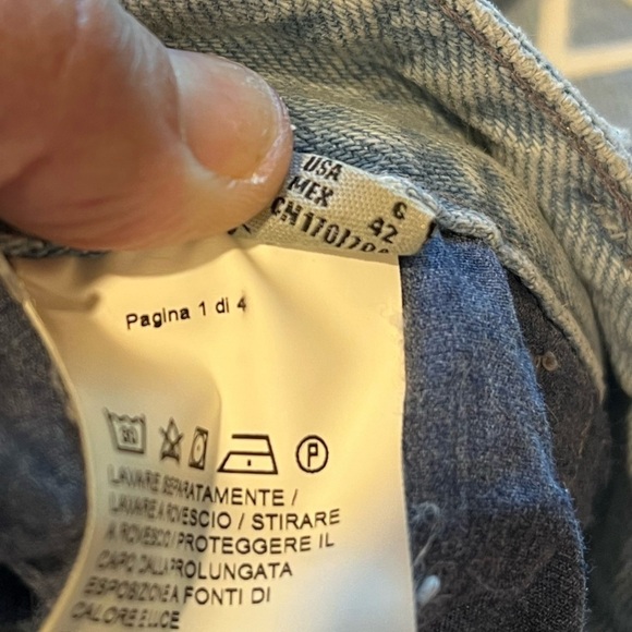 PINKO All-Over Logo Denim Mini Skirt – size US 6 - Picture 4 of 9